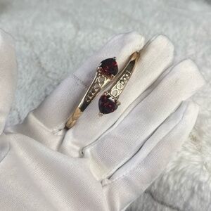 18 K Elegant Gold plated and Red Women's Bracelet